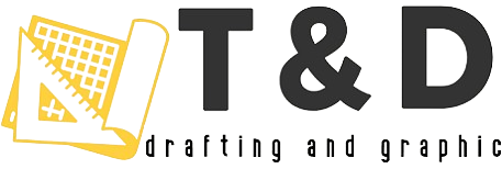 T&D Drafting and Graphic Logo