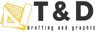 T&D Drafting and Graphic Logo